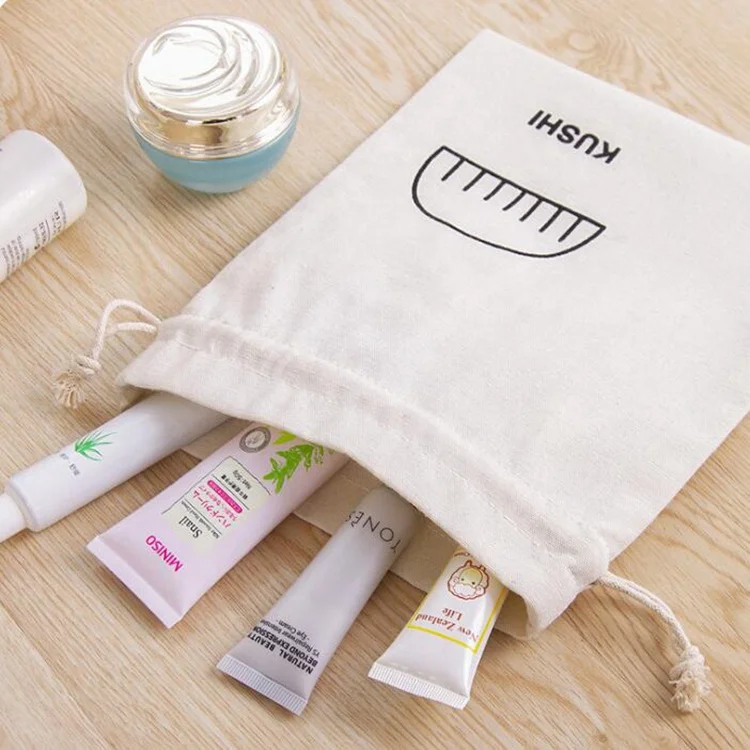 Wholesale cotton fabric drawstring jewelry bag for packing shoes
