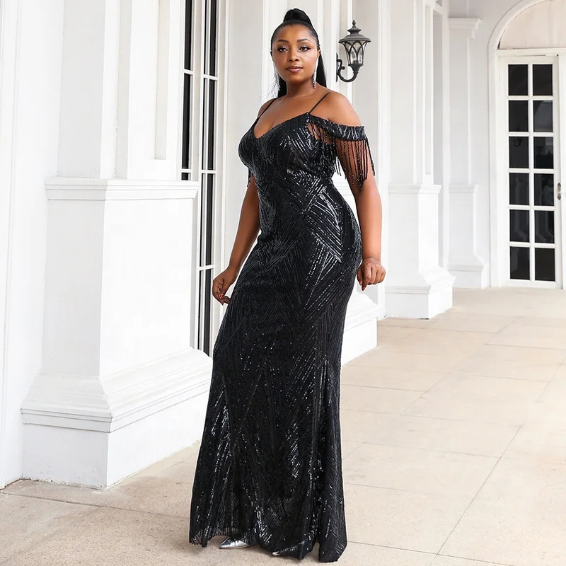 Women P0102 Sexy Fat Lady Middle Waist Formal Dresses for Plus Size Elegant Evening High Quality Dress