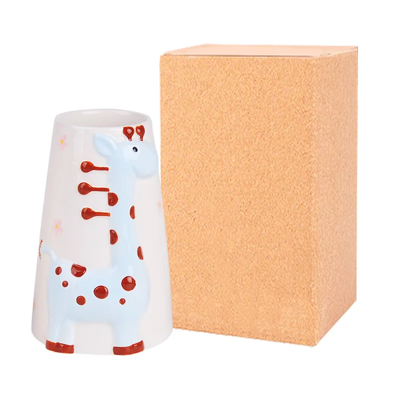 Pet water bottle ceramic standing kettle holder hamster hedgehog drinking water seat holder pet living supplies