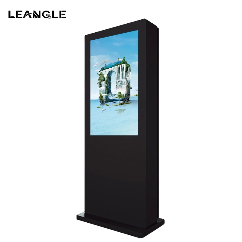 55 65 inch outdoor standing or wall mounted digital signage kiosk FHD advertising LCD display smart rental