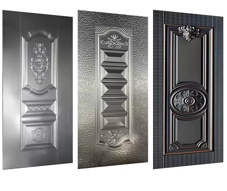 ABYAT embossed pvc steel door sheet design sheet metal door steel laminated primer door skin interior