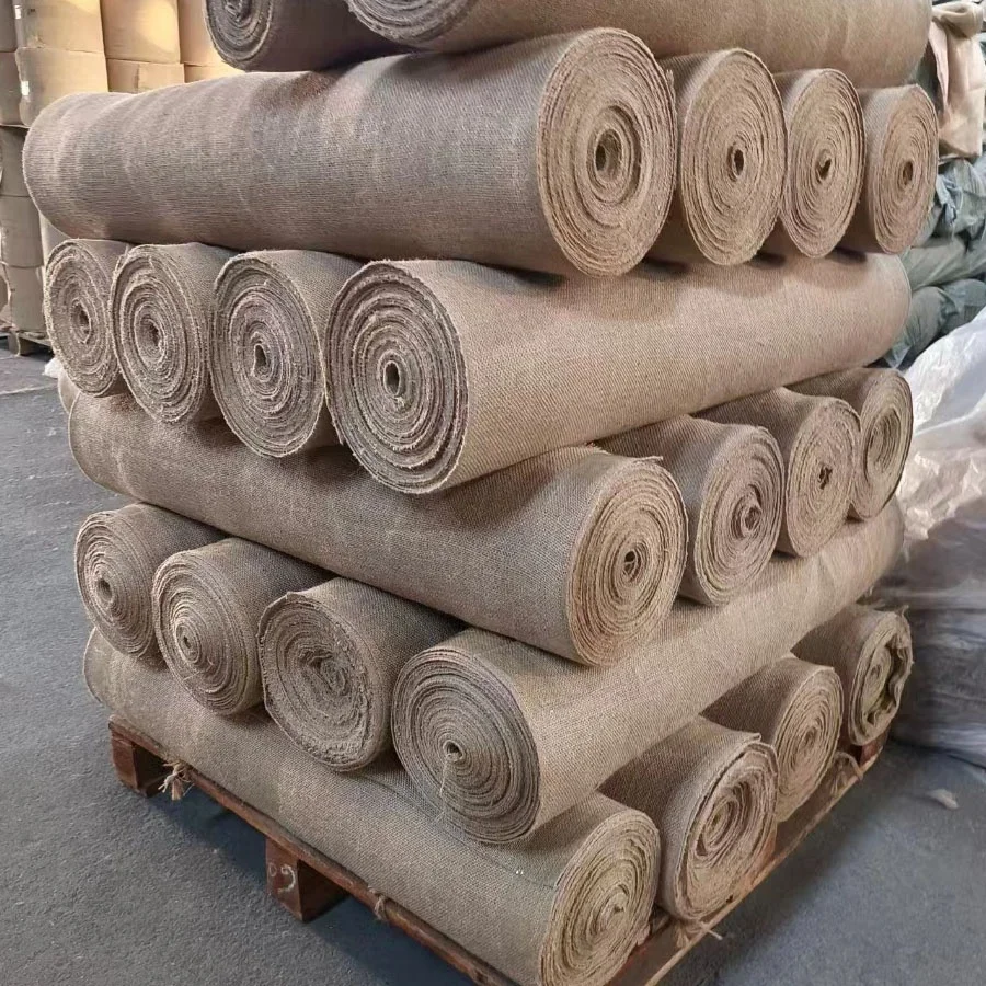 Free Sample Eco Friendly Natural Jute Fabric Roll Burlap Fabric Cloth Yute Fabric for Packing