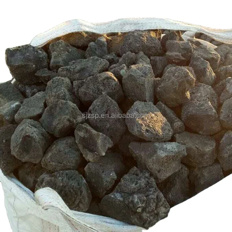 Bagged clean lava rocks are used in aquariums to decorate lava rocks, volcanic rocks, basalt lava