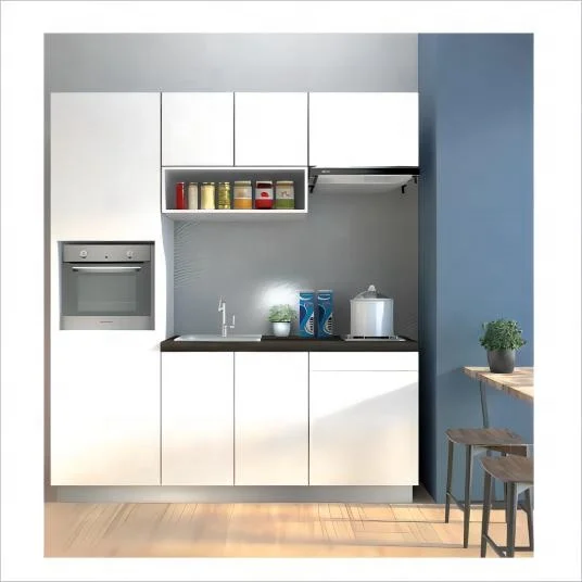Melamine Kitchen Cabinets All In One Mini Kitchen For Apartments And Hotel small pvc smart kitchen cabinet