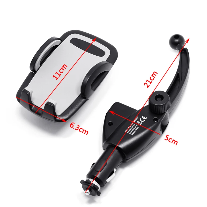 
Car 2in1 Dual USB Charger Holder Mount Cigarette Lighter Chargers For Cell Phone 
