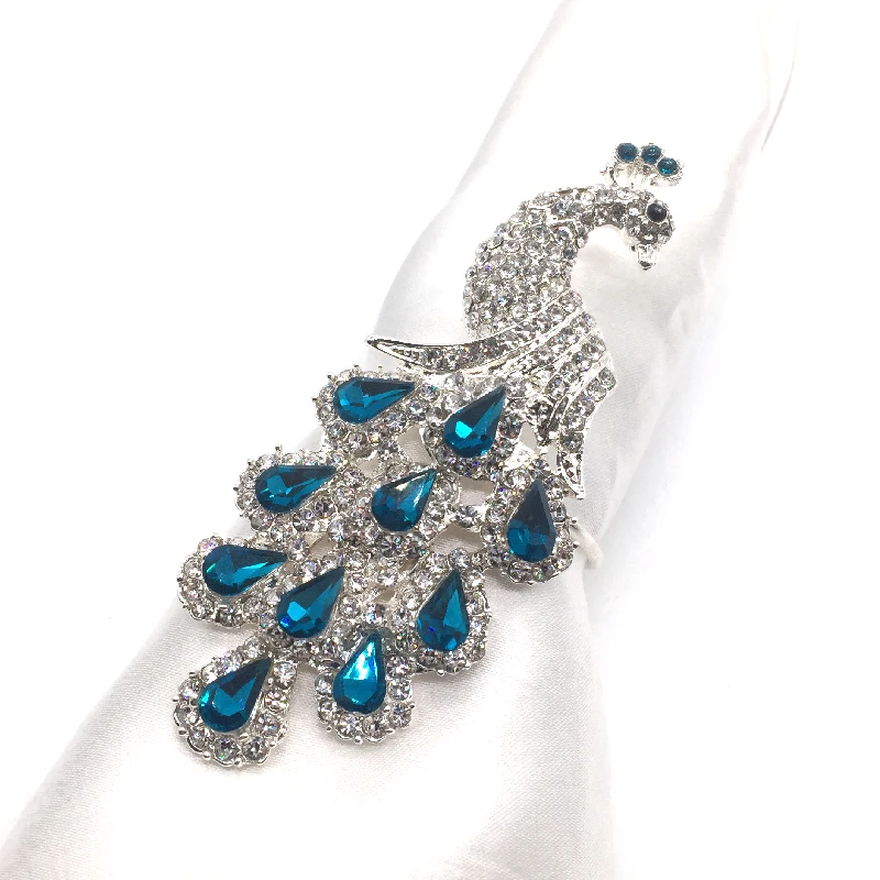 Wrap Serviette Holder Wedding Banquet Party Peacock Shaped Napkin Ring For Dinner Table Decoration