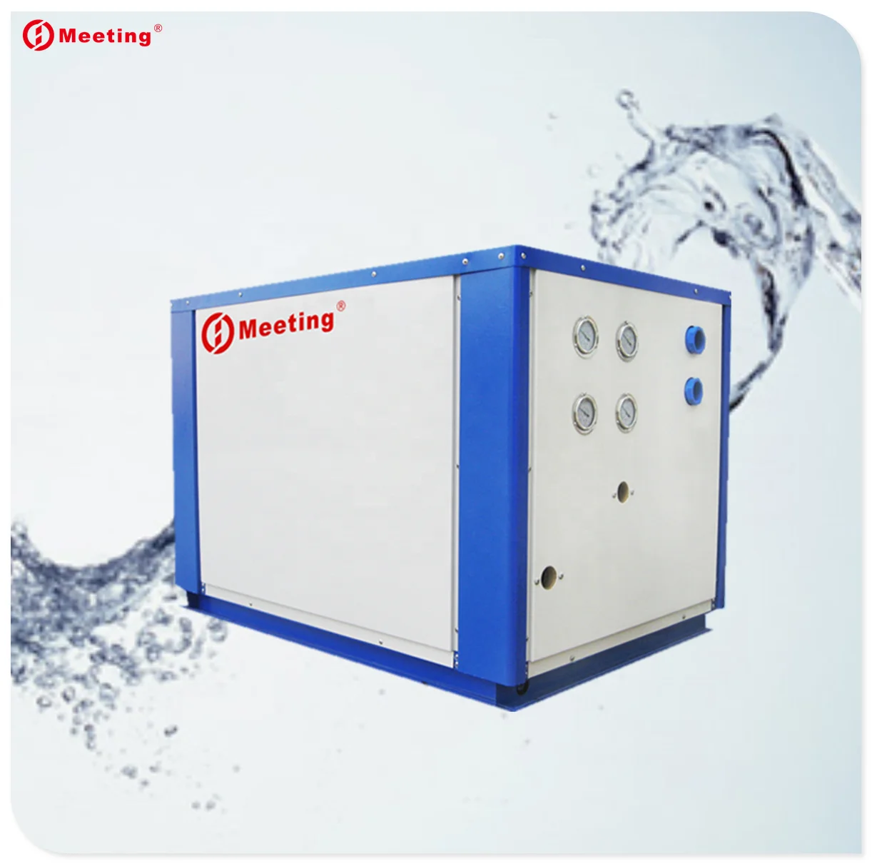 Meeting for heating 19kw  and cooling 14kw ground source heat pump