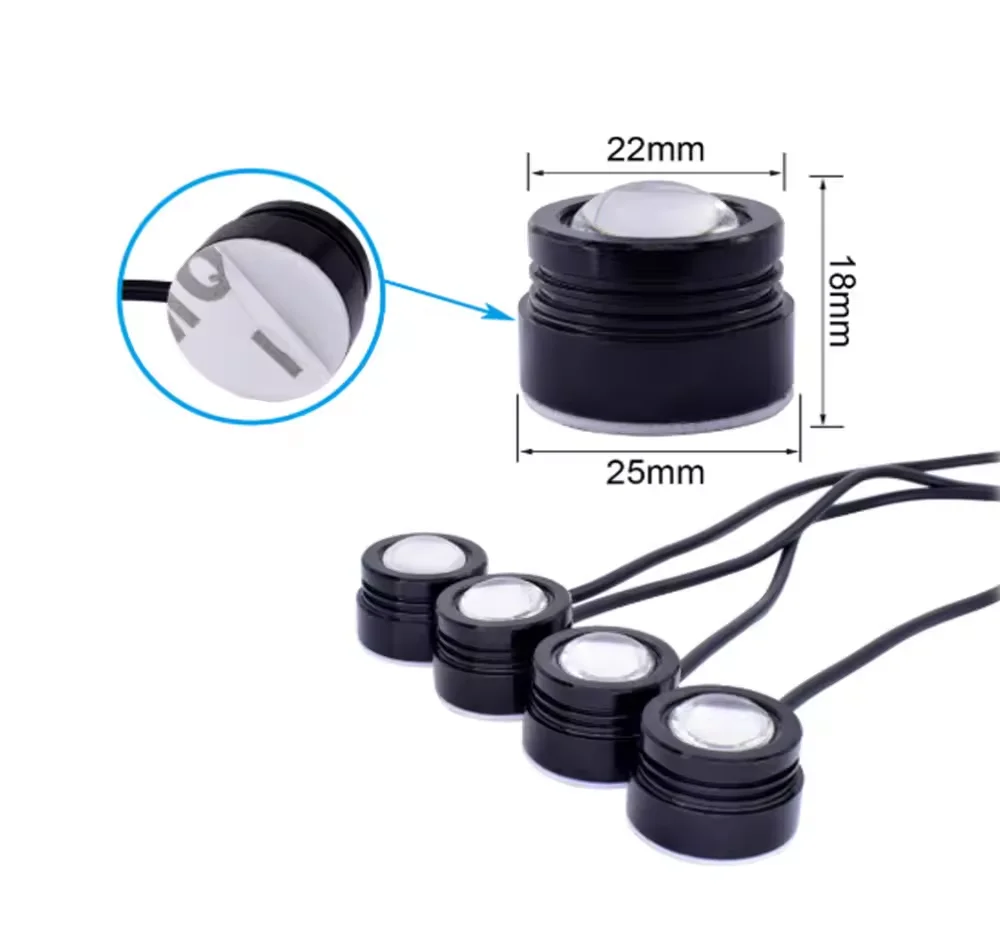 JHS Eagle Eyes 5630 2SMD Fog Lamp 12v 5630 2SMD Headlight 3W Daytime Running Light Turn Signals light for car