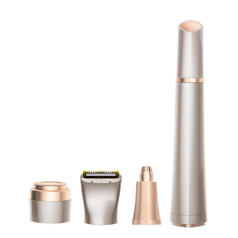 3 in1 Rechargeable Facial Hair Removal and Eyebrow Shaver Face Lips Body Painless Facial Razor  electric Eyebrow Facial Trimmer
