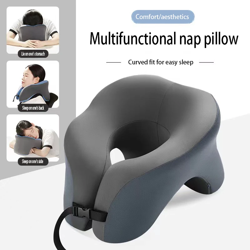 Factory price memory foam U shaped pillow Face down pillow comfortable and soft office nap pillow