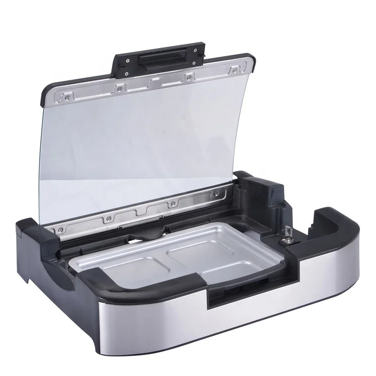 
detachable plate panini grill electric contact home grill with glass lid 