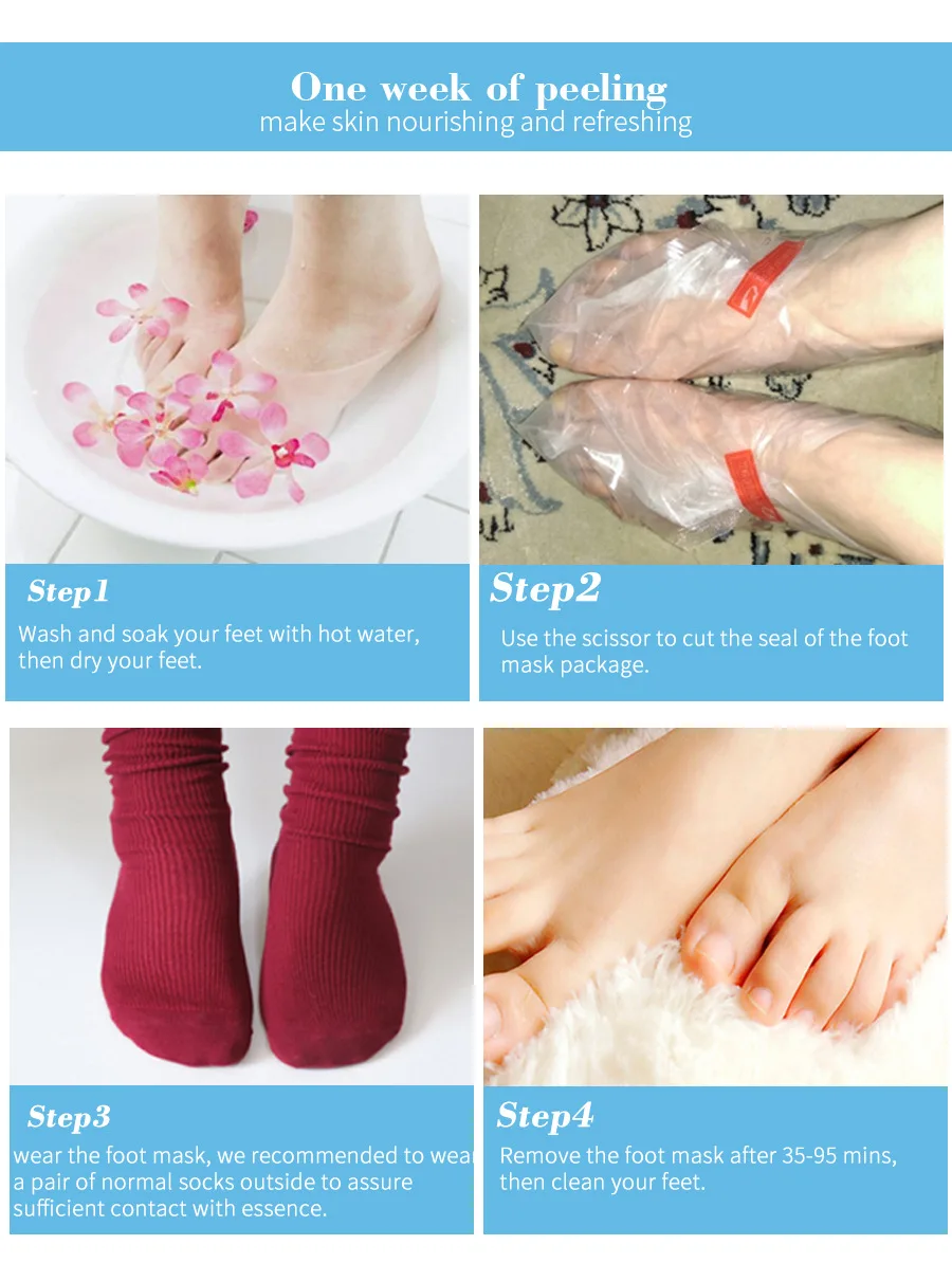  EFERO olive Exfoliating Foot Mask nourishing deep moisturizing and smoothing Remove Dead