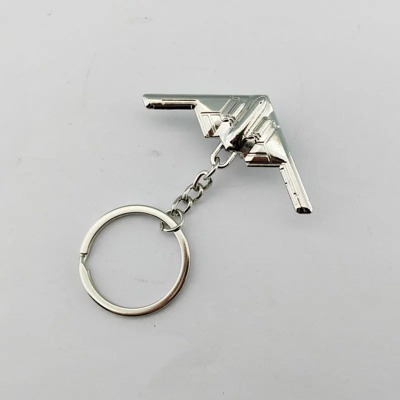 Kingtop Metal Airplane Keychain Metal Crafts J-20 Pendant Key Ring Aircraft Keychain For Aviation Enthusiast Pilot Gift