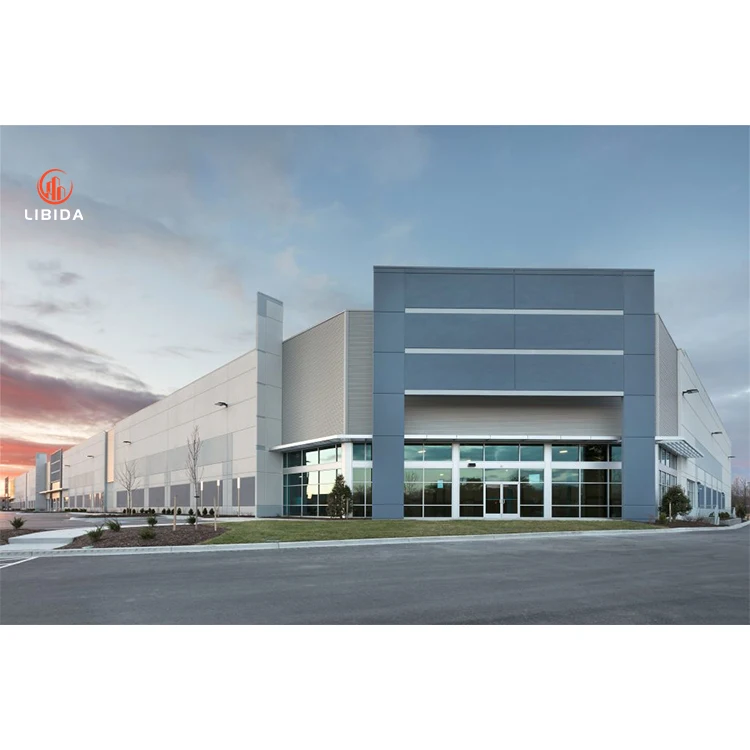 Prefabricated Large Span Steel Structure Buildings Prefab Metal Warehouse Workshop Office Building Factory Shed