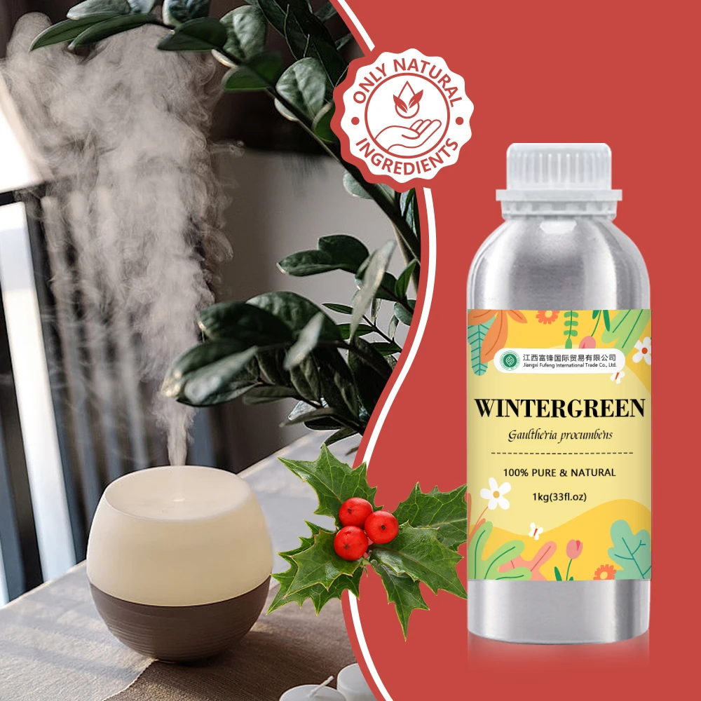 Organic Wintergreen Essential Oil - 100% Pure Natural Gaultheria fragrantissima Freshly Leaves Steam Distilled | Bulk Price, 1kg