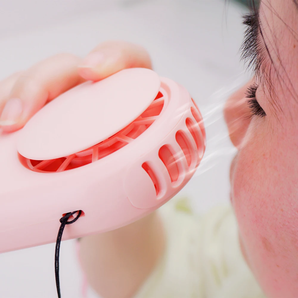 USB Mini Portable Fans Rechargeable Electric Bladeless Handheld Air Conditioning Cooling Fan For Eyelash