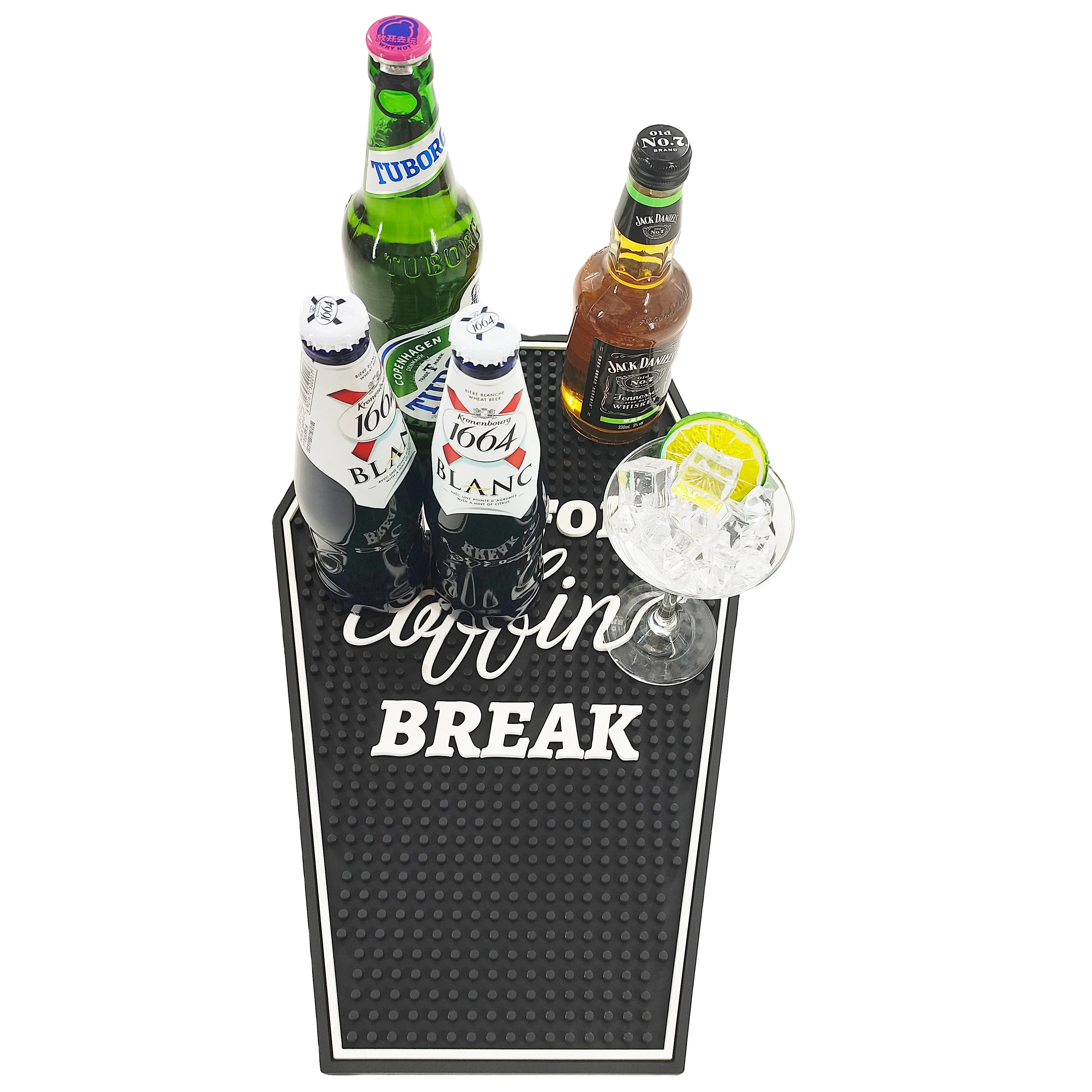 2023 Hot Selling Factory Price bar mat,custom shape Black Bar Mats Non-slip PVC bar mat