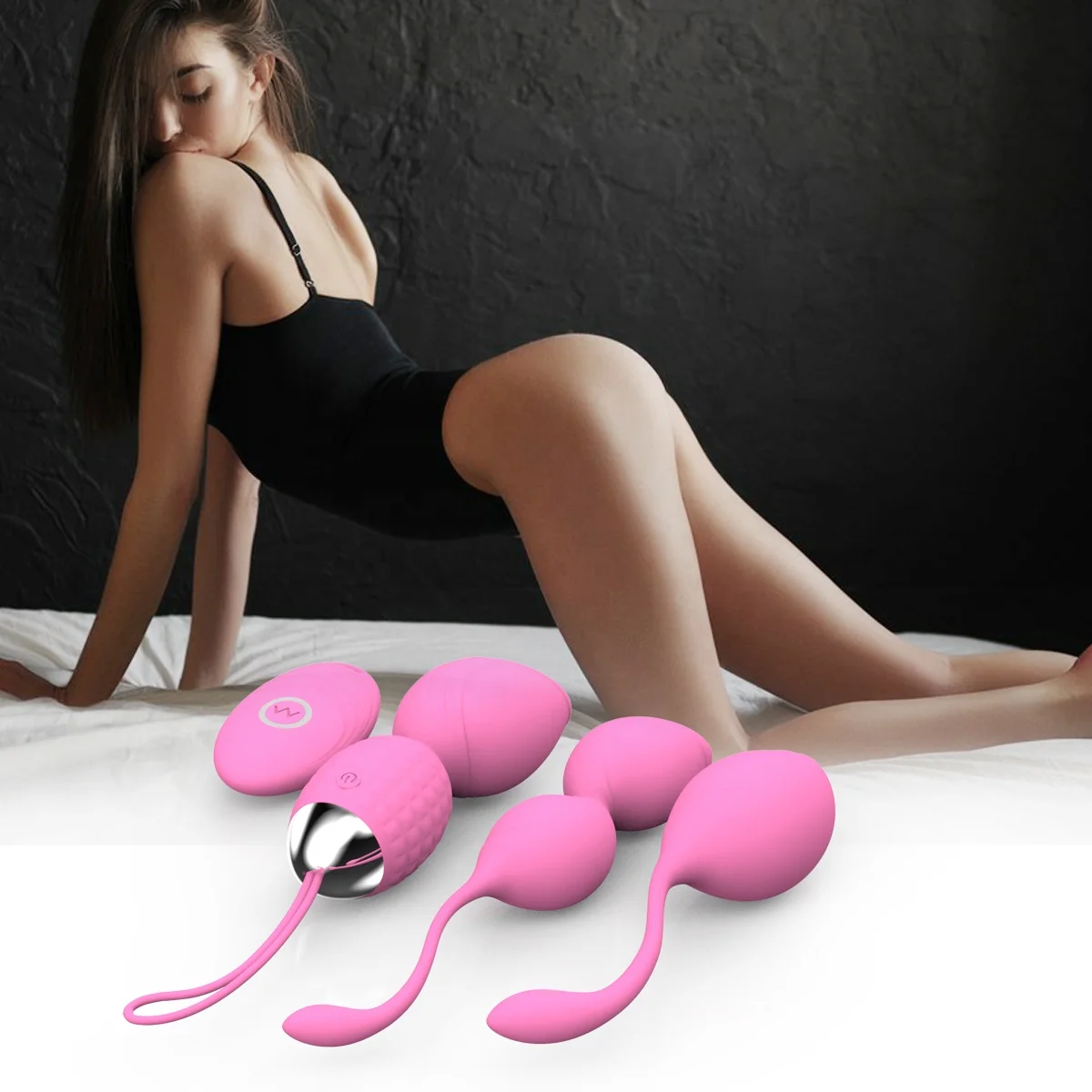 
Yetrun Amazon Hot sell 2 in 1 Love Eggs Beginners And Tightening Vibrator Egg women toys Ben Wa Balls Sets 