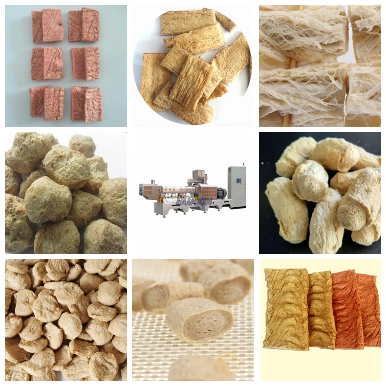 Tvp Tsp Soy Protein Food Making Machine Veggie Meat Production Line