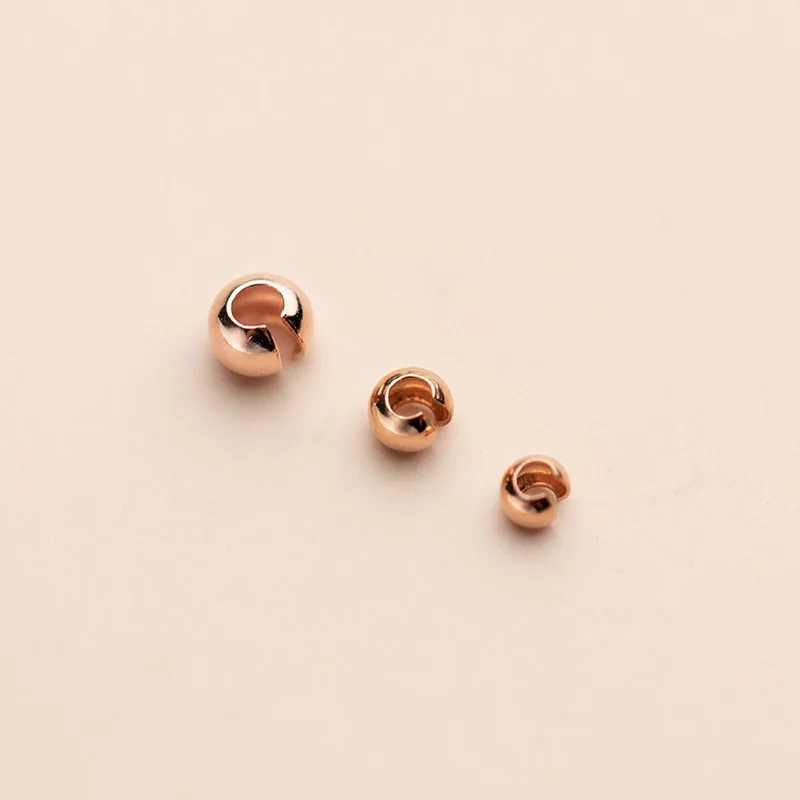 S925 Silver Removable Adjustable Opening Spacer Beads DIY Cover Crimps Positioning Loose Beaded Bracelet For Jewelry Making