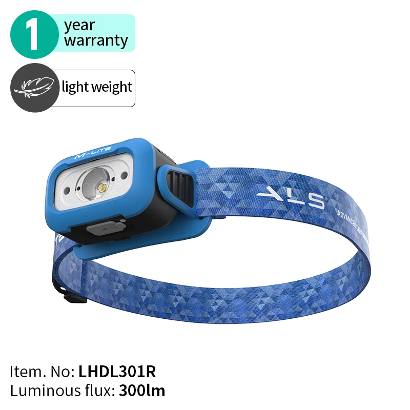 ALS 300lm rechargeable waterproof led hand waving sensor camping headlamps