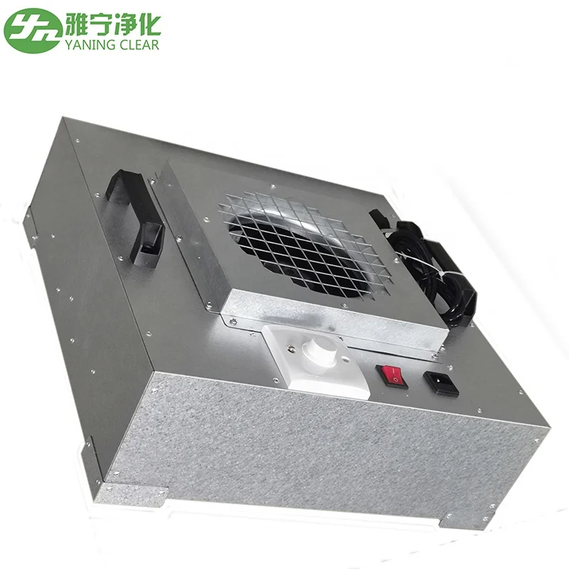 YANING High Efficiency FFU Fan Filter Unit Laminar Air Flow Clean Room Ceiling HEPA for Mushroom Cultivation & Laboratory Use