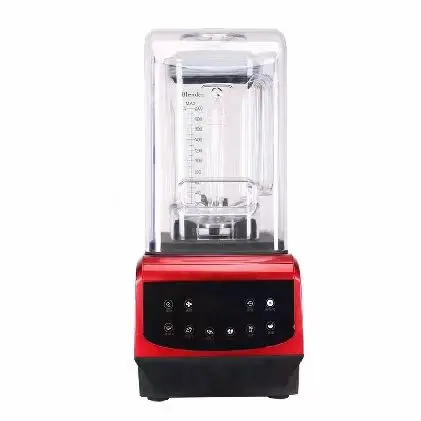 Commercial Low Noise With Sound Cover Silent Blender Machine Mixer Multifunctional Touch Screen High Speed Blender