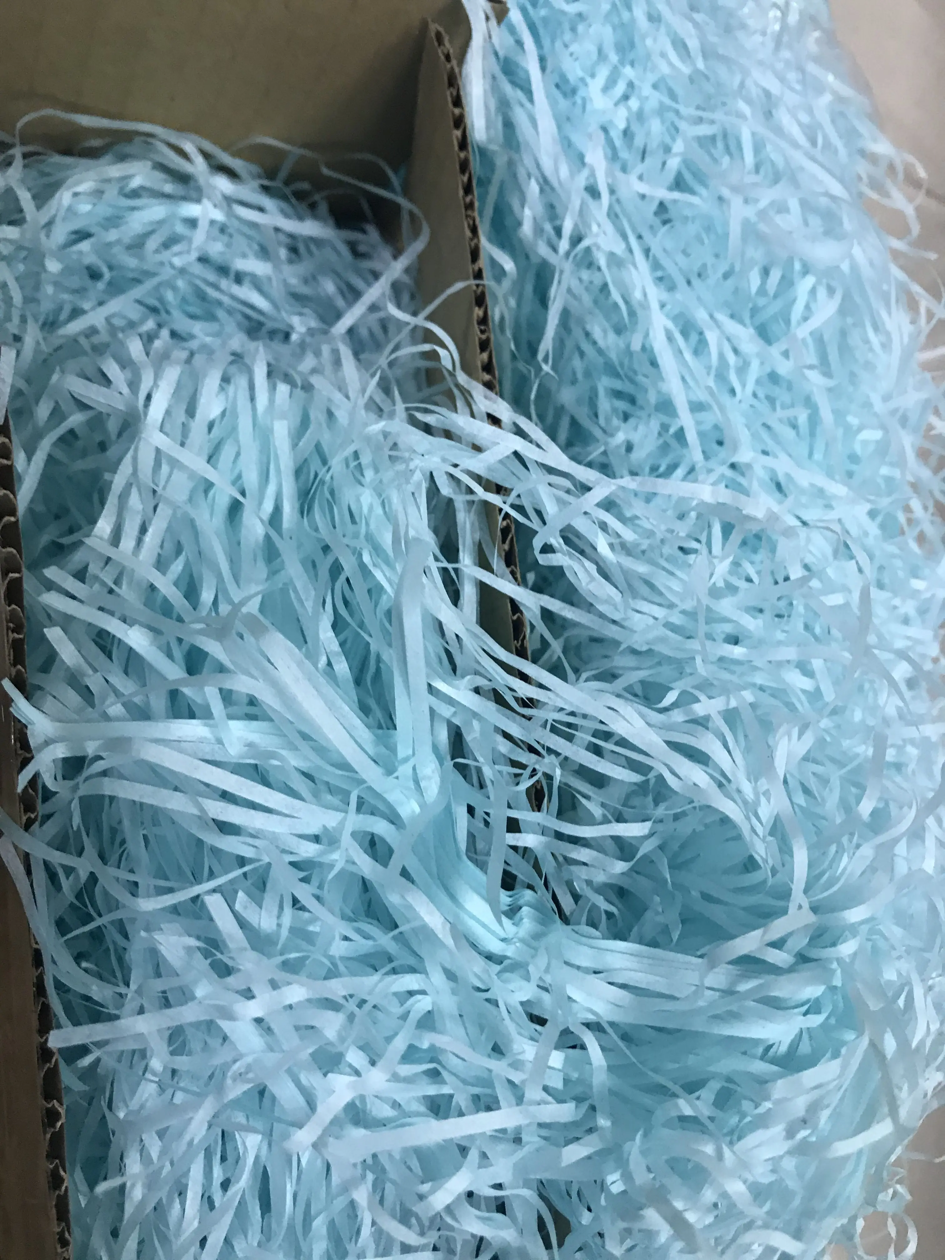 10g25g50g100g Multiple Colour Crinkle Cut Filling Recycle Kraft Decorative Lafite Grass Paper Shredded Paper For Gift Box