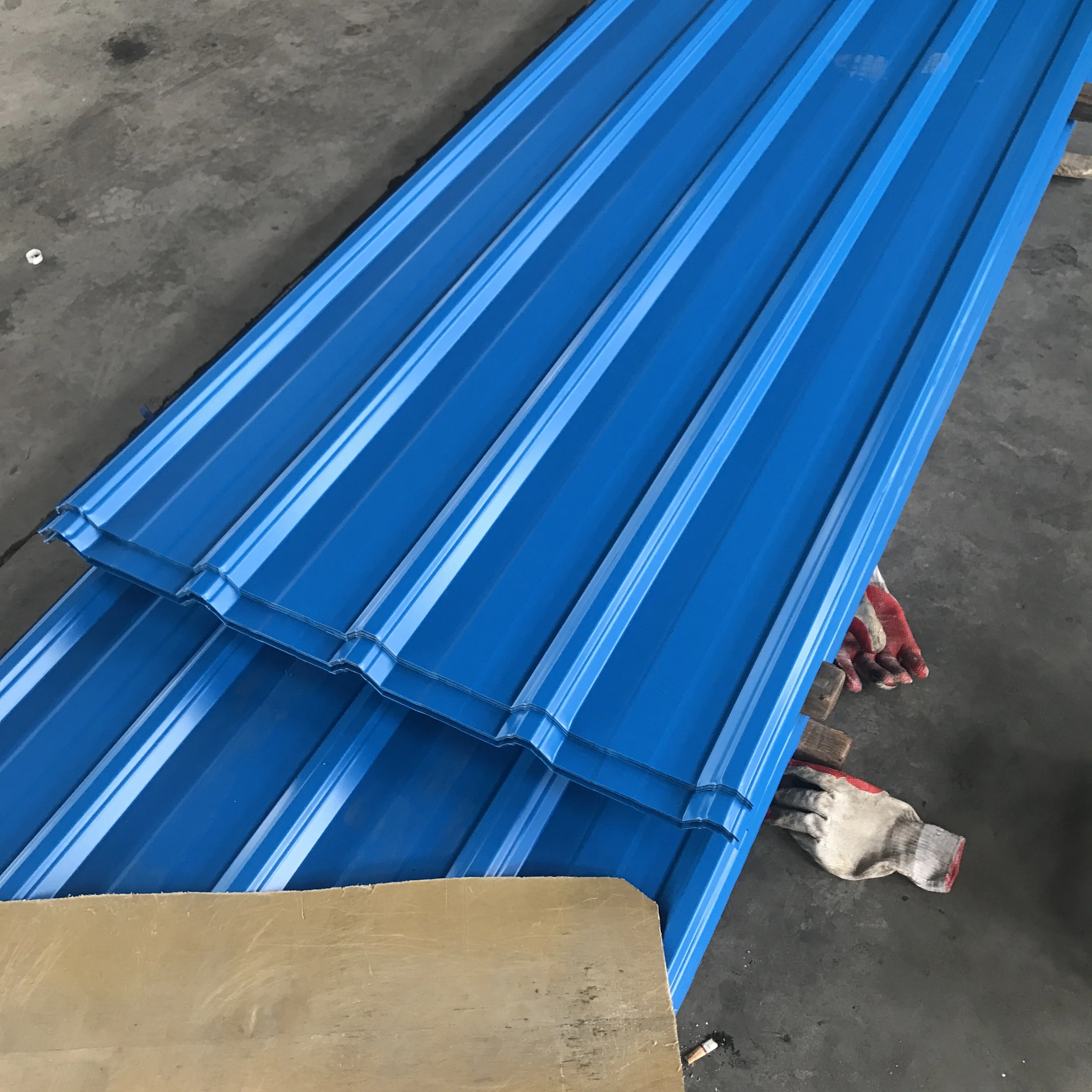 South Africa zinc corrugated metal roofs coated color wall steel sheet PPGI roofing sheet Corrugated Resin Roof Tile