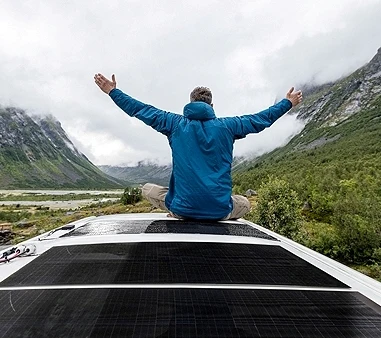 120W adhesive efte thin film flexible solar panel mono