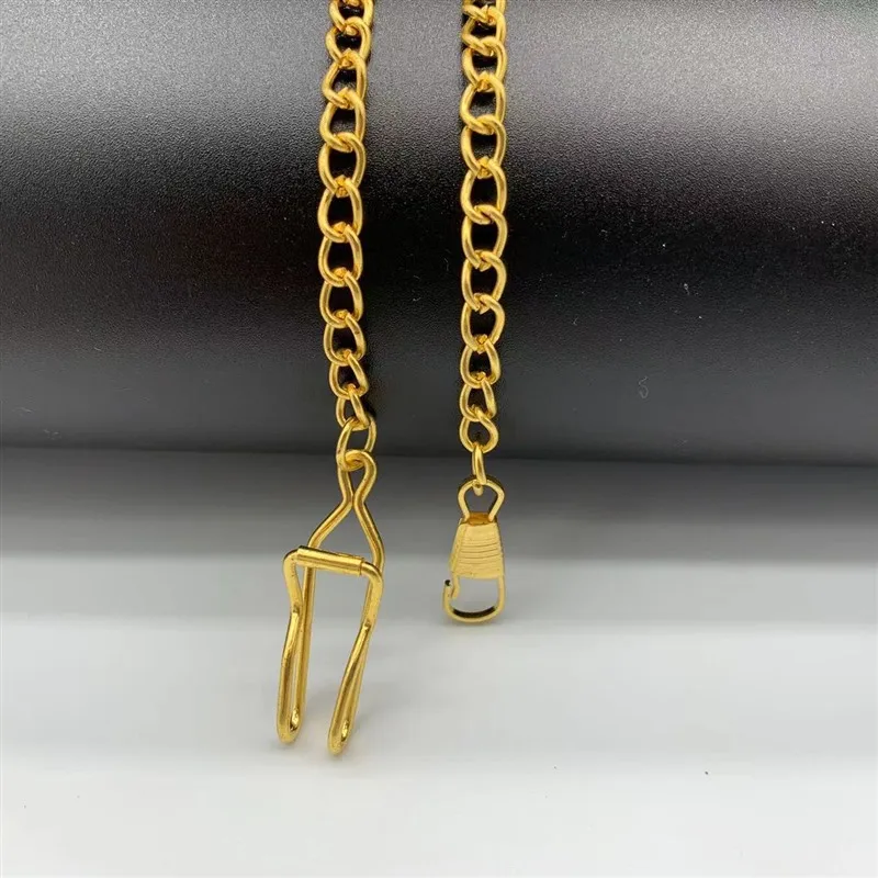 New Style Metal Chain Strap Pocket Watch Chain Wholesale 37cm  Silver Gold Black Red Bronze Accessories Pocket Watch Chains