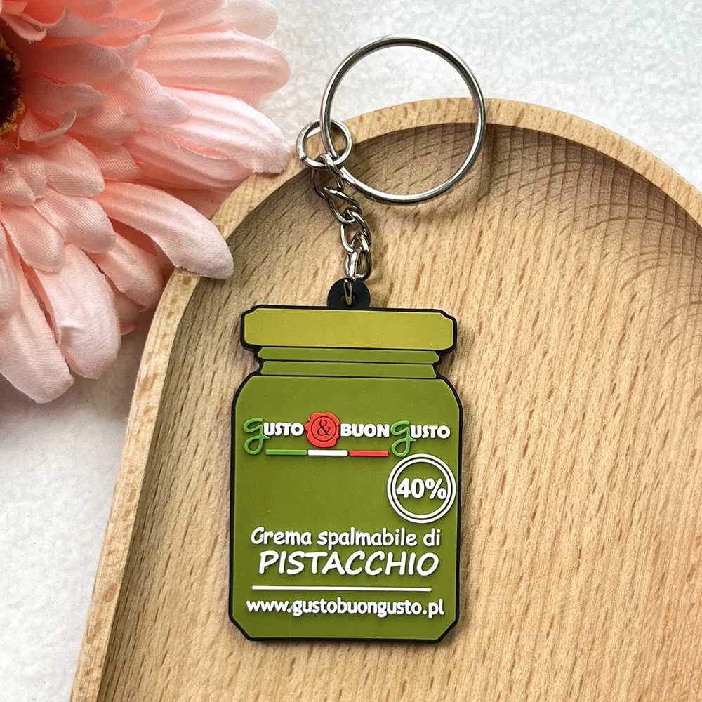 Vastgifts Manufacturer Wholesale Custom Black Dinosaur PVC Rubber Keychains 2D single-sided Printing Keyring