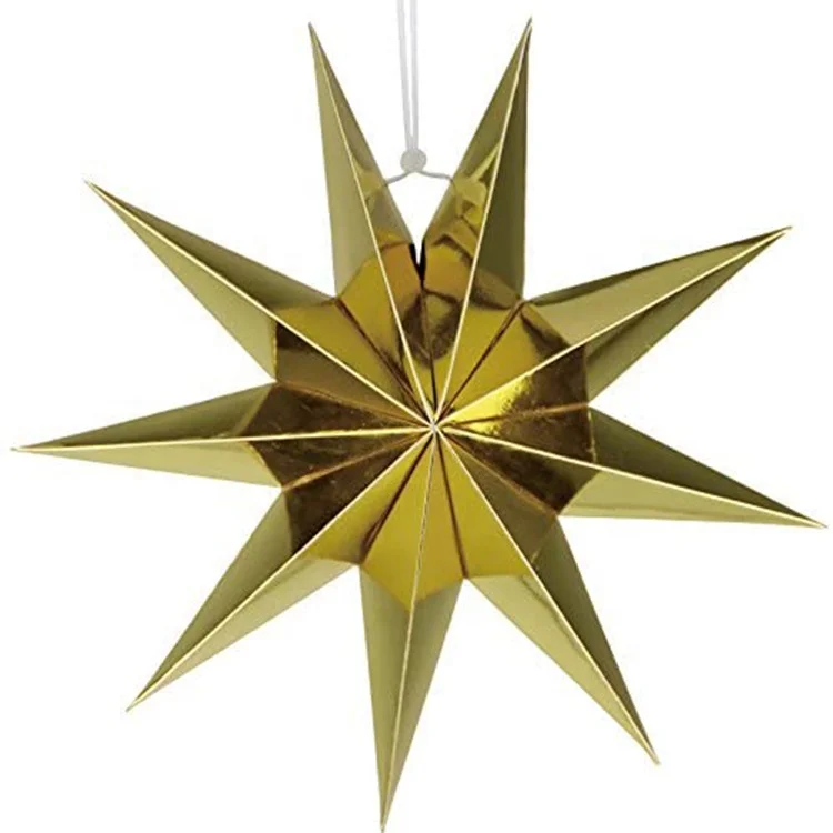 JINKE 2021 Amazon hot sale High quality colorful indoor decoration 3D DIY hanging paper star