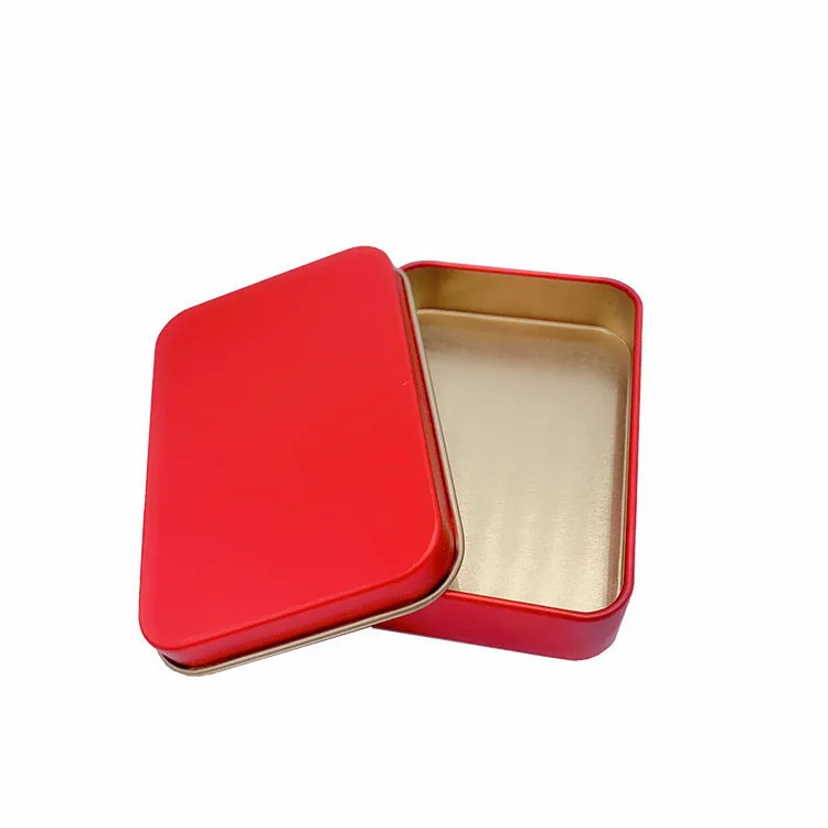 Vintage cigarette watercolor small christmas sliding candle custom rectangle cookies tea packaging gift metal tin box