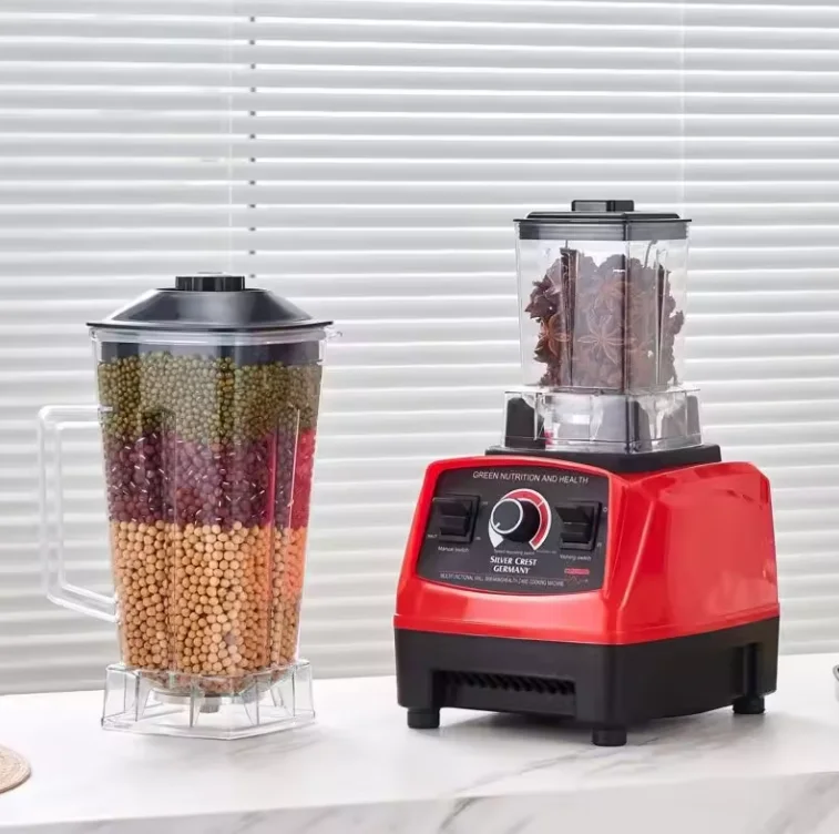 4 in 1 food fruit processing mixer 3d blades steel juicer portable, and food blender for kitchen