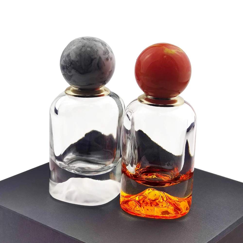 Luxury cologne oil bottles high grade unique bottle eau de cologne packaging bottle wholesale 50m