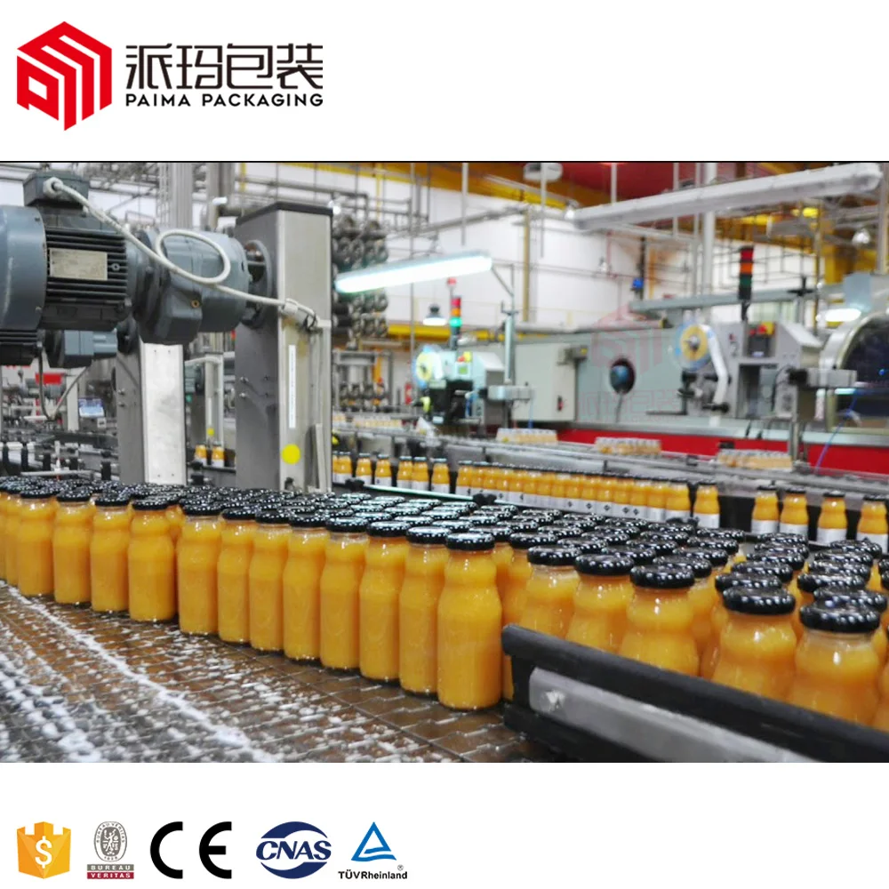 Full auto hot bottling fruit drinks lemonade alovera juice filling machine