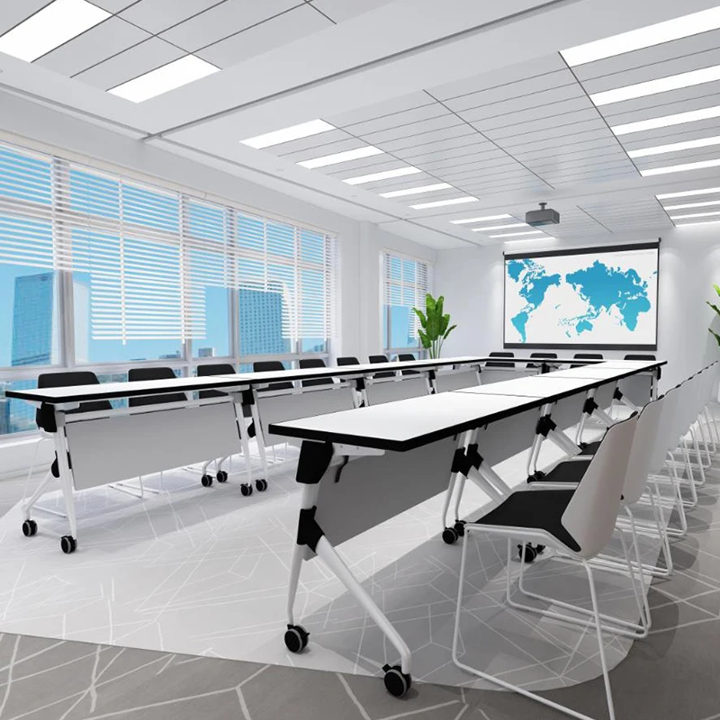 modern office furniture office meeting table conference folding training table conference table with steel legs