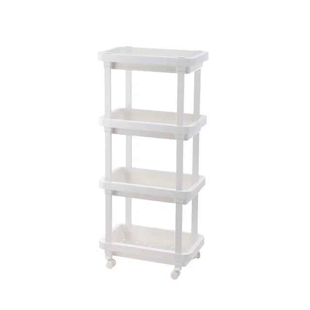 Wholesale High Quality Storage Cabinet Rack Organizer Kitchen Bathroom Floor Stand modern Plastic Shelf shelves