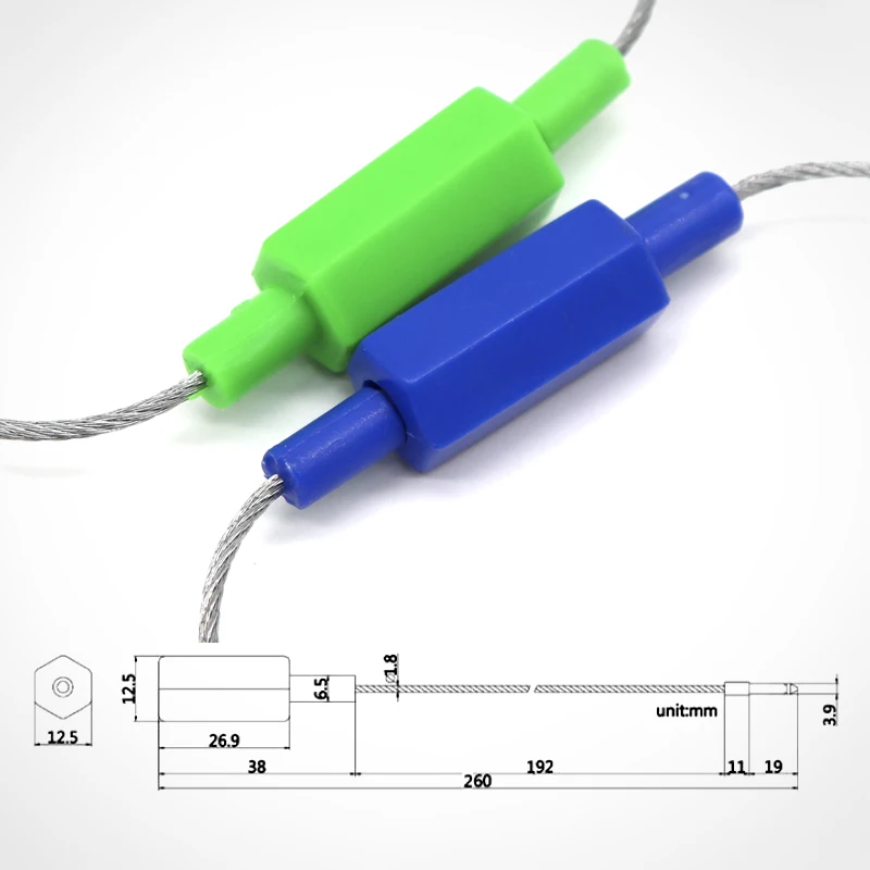 AH-CS004 factory supplier security cable seal shipping container customs metal cable seal with serial numbers
