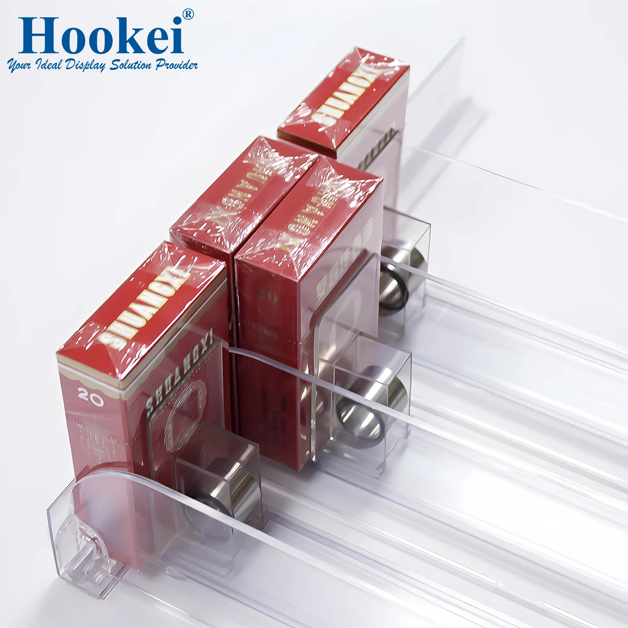 Wholesale Custom Cigarettes Case Rack Displaying Shelf Pusher System Free Sample