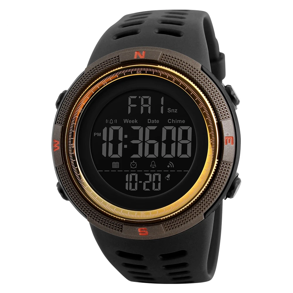SKMEI 1251 hot sale fashion simple design men sport digital watches