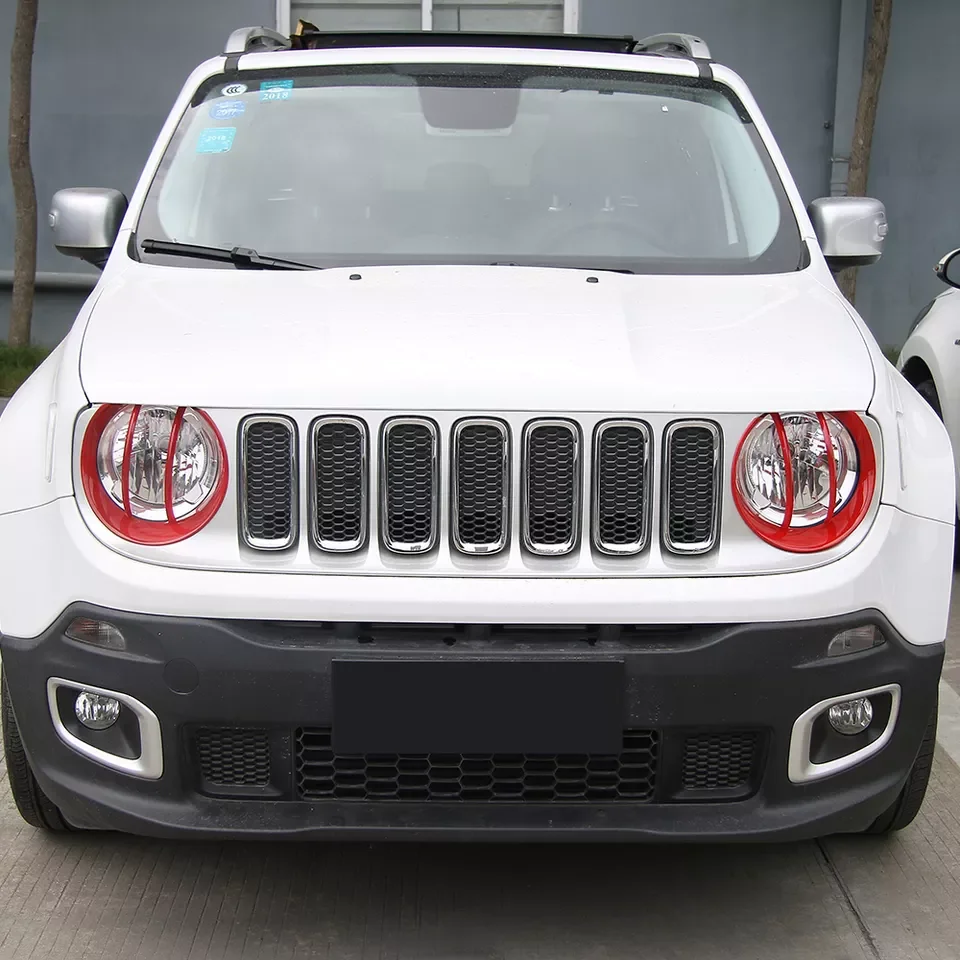 Exterior Car Accessories Brand New Car Accessories ABS Head Lamp Light cover For Jeep Renegade 2016-2018