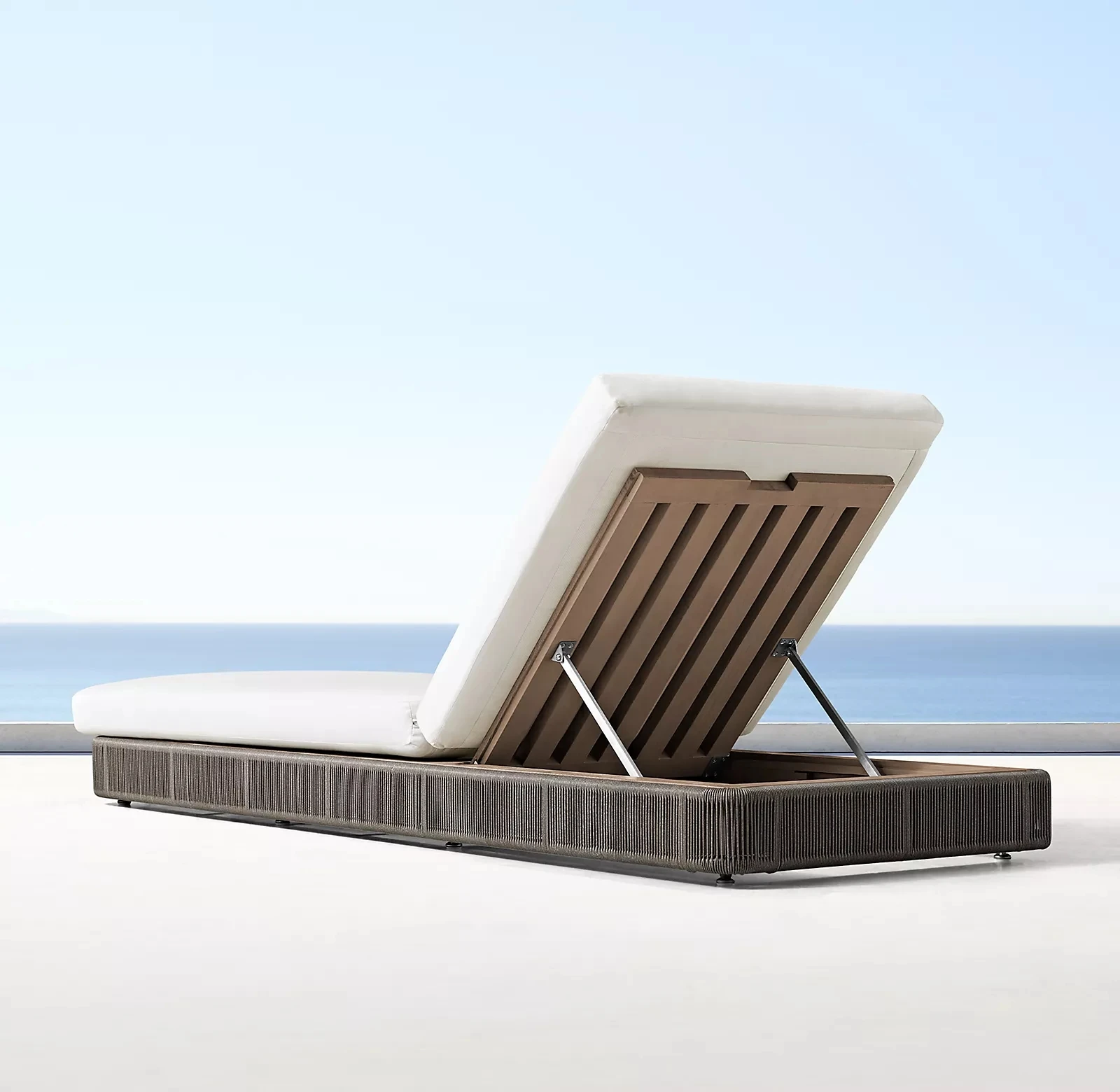 Luxury Wicker Daybed Outdoor Sun Bed Patio Garden chaise