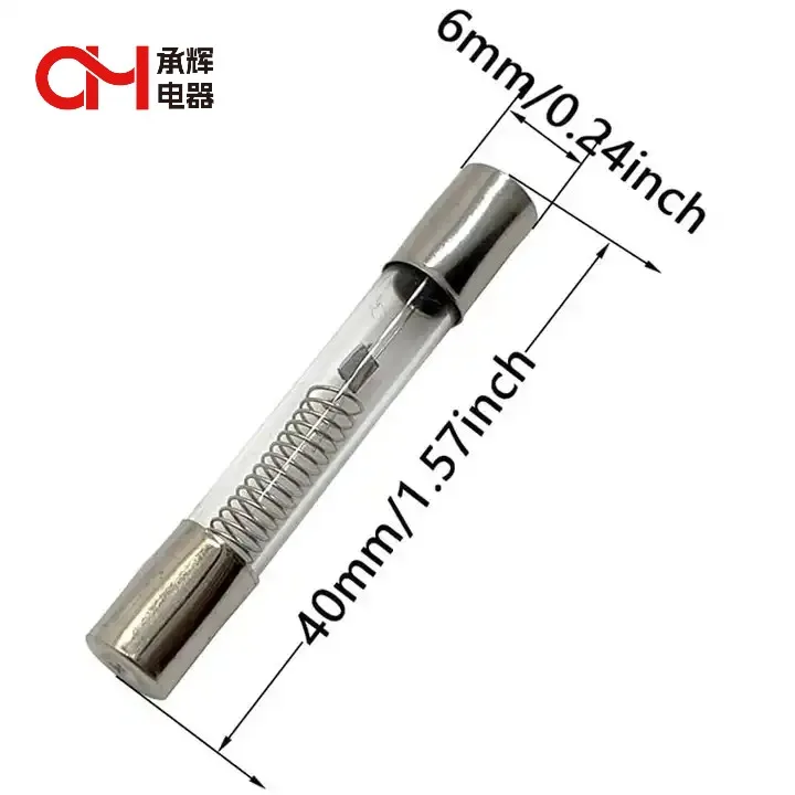 Glass Tube Fuse 5KV 4mA-1A 6*30mm 6*40mm For Microwave oven