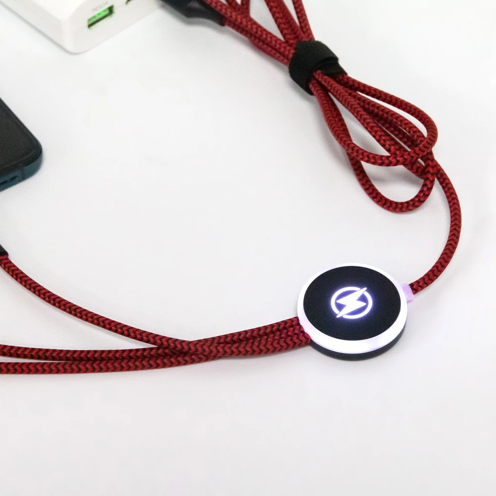 Customized Gift Items LED Light Logo 5in1 Charger Cable USB Durable Fast Charging Multiple USB Charger Cable