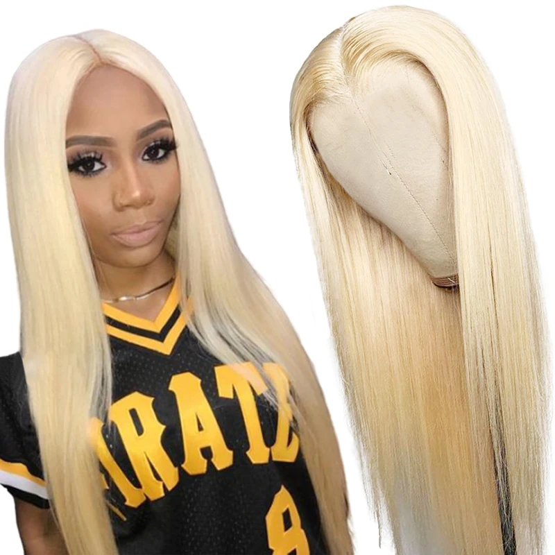 honey blonde brazilian hair lace front wigs,613 blonde human cuticle aligned lace front wig,100% human hair wigs for white women