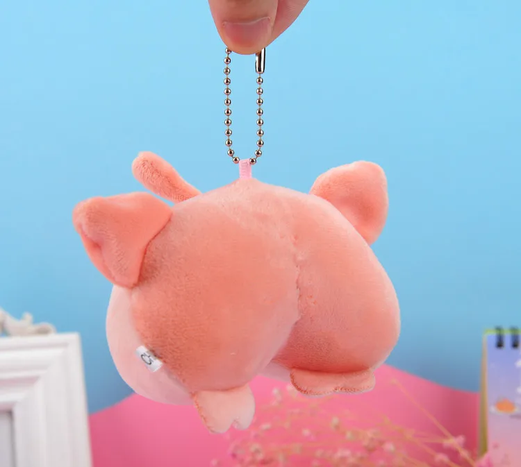 New Products Cute Peach Buttocks Corgi Fart Plush Toy Pendant Key Chain Kids Gifts