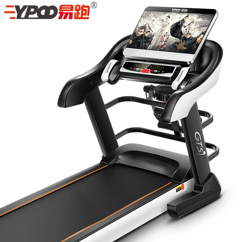 YPOO GTS7 home treadmilll Спортивная моторизованная беговая дорожка Фитнес-Оборудование Тренажерный Зал Беговая Дорожка тренажер с приложением