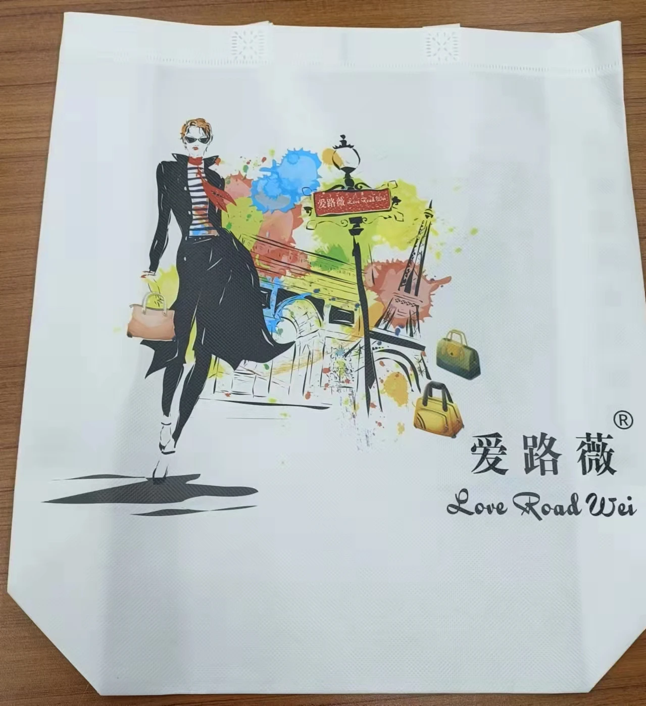 factory direct sell 100% Polypropylene  nonwoven shopping bag  customized recycled  non woven bag supplier